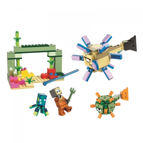 MineCraft The Guardian Battle Compatible Building Kit Blocks Mini Figure Toys 255Pcs Set SX1079