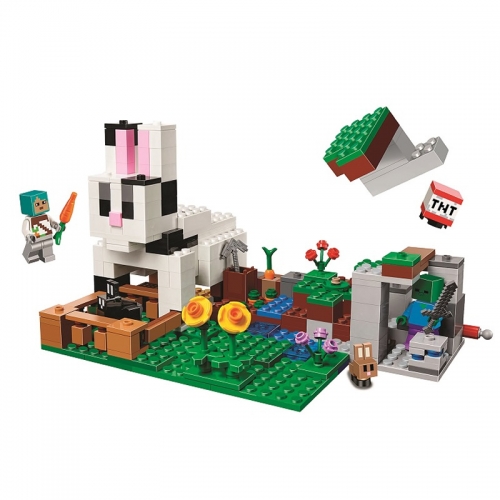 MineCraft The Rabbit Ranch Building Kit Blocks Mini Figure Toys 352Pcs Set 60157