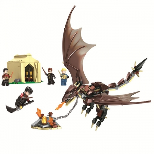 Harry Potter Building Kit Hungarian Horntail Triwizard Challenge PlaySet Blocks Mini Figure Toys 287Pcs 11341