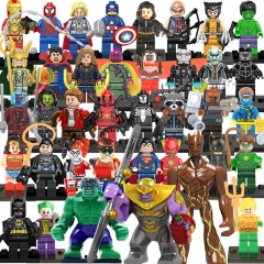 38Pcs Super Heroes Thanos Hulk Iron Man Captain America Compatible Building Blocks Mini Figure Toys