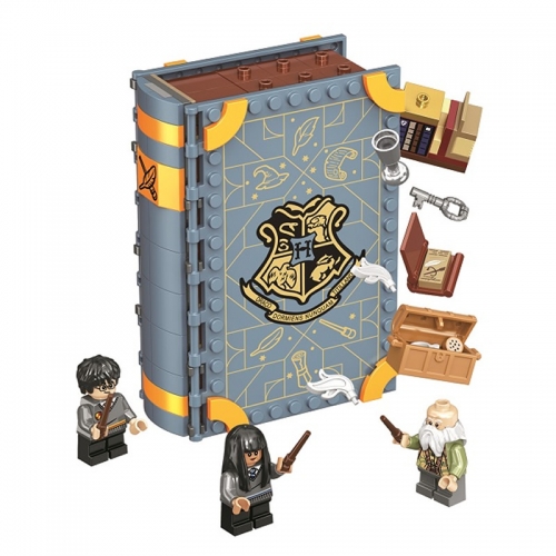 Harry Potter Compatible Playbook Building Kit Hogwarts Moment Charms Class Blocks Mini Figure Toys 256Pcs Set 6084