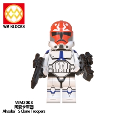 8Pcs Star Wars Minifigures Jesse Rex Building Blocks Mini Figure Toys WM6095