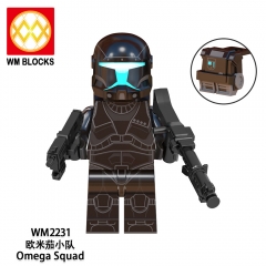 8Pcs Star Wars Minifigures Commandos Gregor Voca Building Blocks Mini Figure Toys WM6124