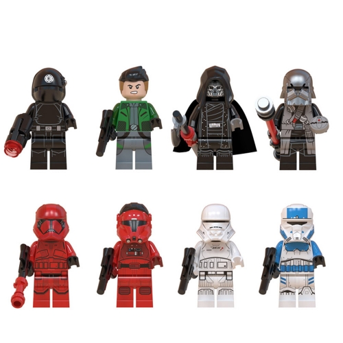 8Pcs Star Wars Minifigures Troopers Building Blocks Mini Figure Toys WM6083