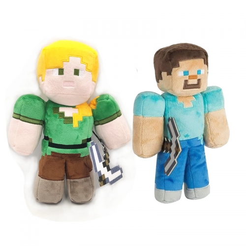 Minecraft Steve Alex Plush Toys Stuffed Dolls Big Size 30cm/12Inch