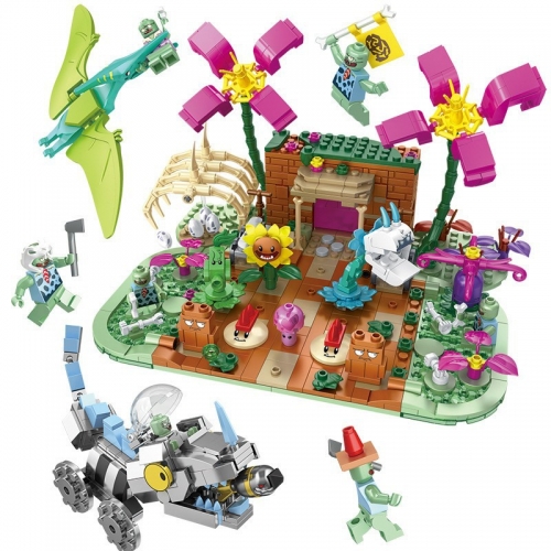 Plants Vs Zombies Escape From The Swamp Building Kit Blocks Mini Figure Toys 925Pcs Set JX90141