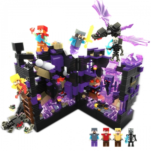 MineCraft The Hidden City Compatible Building Blocks Mini Figures Toys with LED Light 915Pcs NO.695