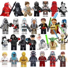 29Pcs Star Wars MOC Minifigures Jedi Yoda The Clone Troopers Lego Compatible Building Blocks Mini Figure Toys