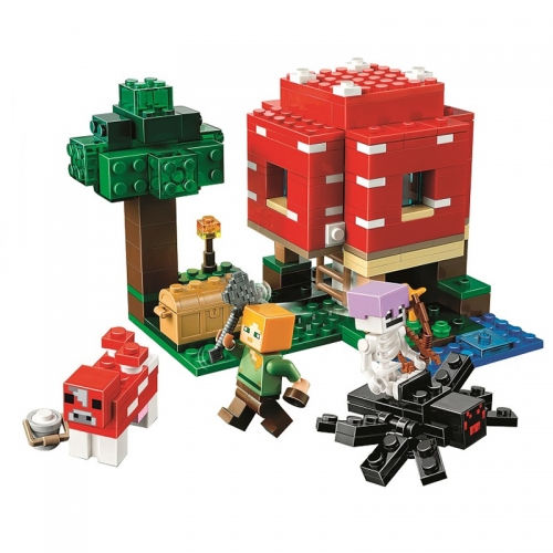 MineCraft The Mushroom House Building Kit Playset Blocks Mini Figure Toys 272Pcs SX1078