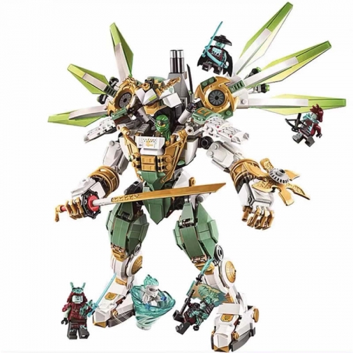 Ninjago Compatible Lloyd's Titan Mech Battle Building Blocks Kit with Mini Figures Toys 917Pcs Set