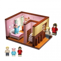 Spy x Family Anya's Room Building Blocks Model Kit Anya Yors Twilight Mini Figures Toys 398Pcs NO.746