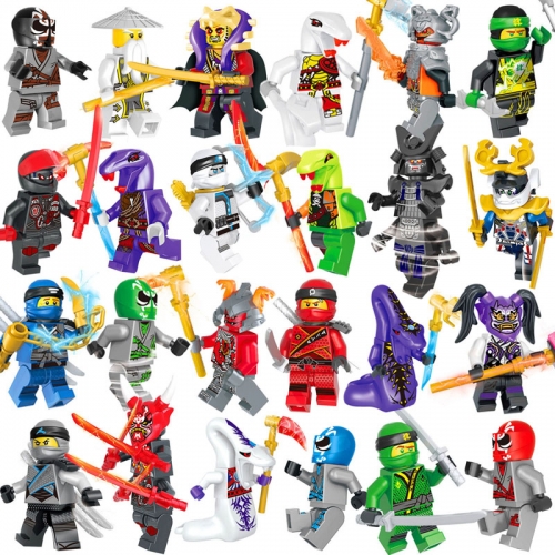 24Pcs Set Ninjago Masters of Spinjitzu Minifigures Building Blocks Mini Figure Toys JR963