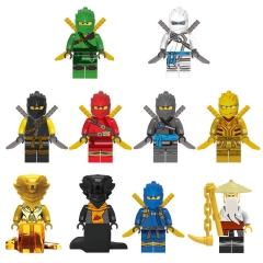 10Pcs Ninjago Minifigures Building Blocks Mini Figure Toys NO.1631