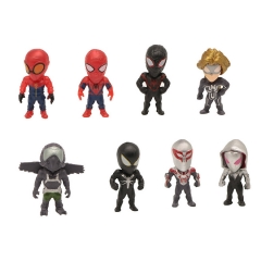 8Pcs Set Super Heroes Spider-man Action Figures Cake Toppers PVC Mini Figurines Toys 4cm/1.6Inch