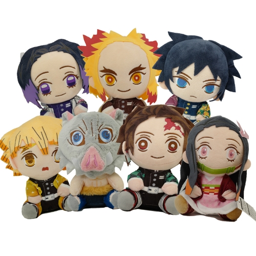 Demon Slayer Anime Plush Dolls Stuffed Toys Tanjirou Nezuko Kochou Shinobu 20-30cm/8-12Inch Tall