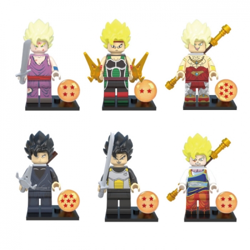 Dragon Ball Lego Compatible Block Mini Figure Toys 6Pcs Set WM6032
