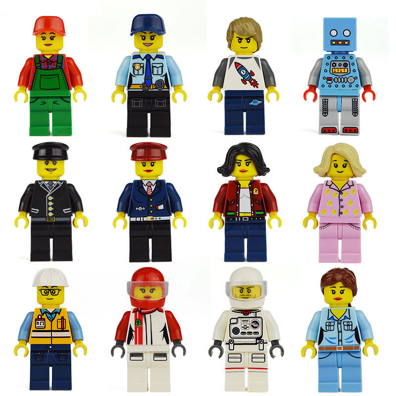 Urban Professionals Minifigures Building Blocks Mini figures Bricks Toys Set