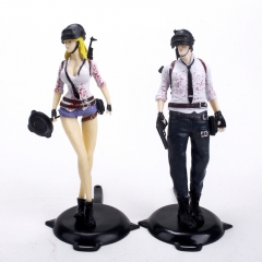 2Pcs PUBG Game Characters Mini Action Figures Figurines Cake Toppers Decorations PVC Kids Toys 13cm/5.1Inch Tall