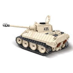 Military WW2 Tanks Series Building Blocks VK 1602 LEOPARD Tank Playset with Mini Figures 446Pcs Set 100101
