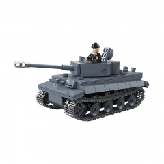 Military WW2 Tanks Series Building Blocks Tiger I Tank Playset with Mini Figures 503Pcs Set 100242