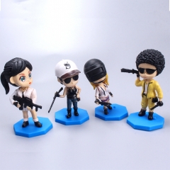 8Pcs PUBG Game Characters Mini Action Figures Cute Figurines Cake Toppers Decorations PVC Kids Toys 9cm/3.5Inch Tall