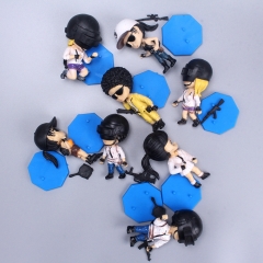 8Pcs PUBG Game Characters Mini Action Figures Cute Figurines Cake Toppers Decorations PVC Kids Toys 9cm/3.5Inch Tall