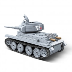 Military WW2 Tanks Series Building Blocks BT-7 Tank Playset with Mini Figures 462Pcs Set 100084