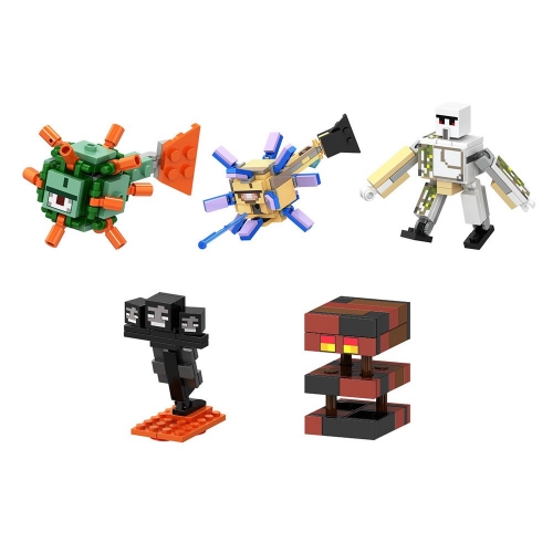 5Pcs Minecraft Compatible Building Block Toys Minifigures B041-045
