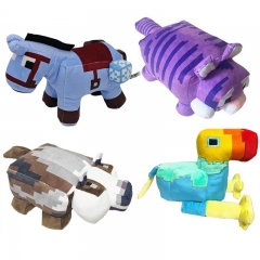 MineCraft New Horse Parrat Puppy Tiger Plush Toys Stuffed Animals 30cm/12Inch