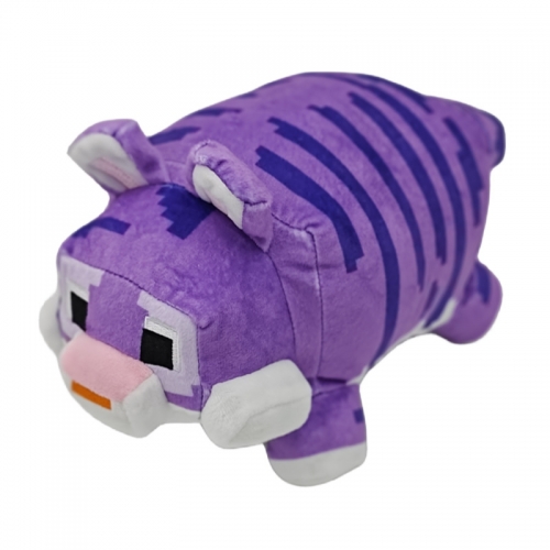 Minecraft Purple Tiger Plush Toys Stuffed Dolls 30cm/12Inch