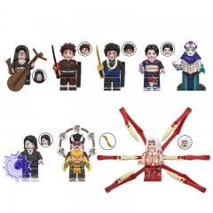 8-Pack Demon Slayer Anime Muzan Hantengu Enmu Minifigures Building Blocks Mini Figure Toys WM6163