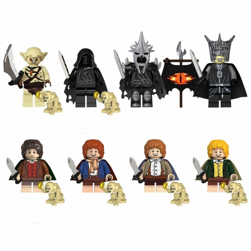 8-Pack The Lord of the Rings Minifigs Goblin Ringwraith Witch-king Building Blocks Mini Figures Set Kids Bricks Toys TV6401