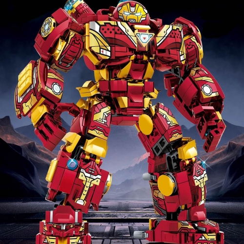 MK Fantical Armor Iron Man Block Figure Compatible Building Blocks Toy Set 823 Pieces NO.76077