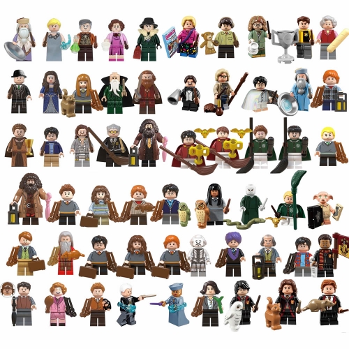 58Pcs WM Blocks Harry Potter MOC Minifigures Building Block Mini Figures Toys Set