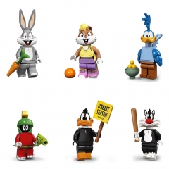 6-Pack Bugs Bunny Series Building Blocks Mini Action Figures Bricks Kids Toys Set 91001-91006