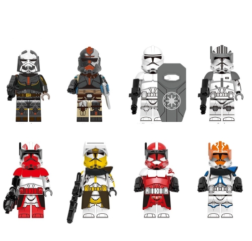 8-Pack Star Wars Wrecker Building Blocks Mini Action Figures Bricks Kids Toys Set G0117