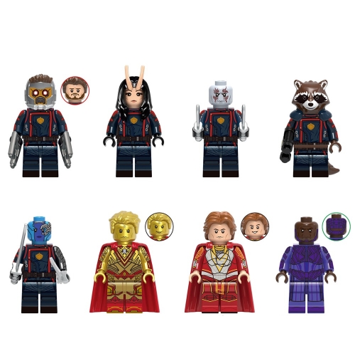 8-Pack Super Heroes Guardians of the Galaxy Building Blocks Mini Action Figures Bricks Kids Toys Set G0114