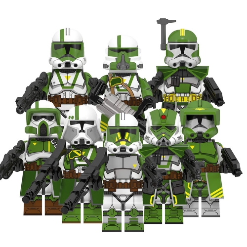 8-Pack Star Wars The Clone Troopers Doomsday Comanders Soldiers Building Blocks Mini Figures Kids Toys WM6125