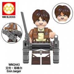 8-Pack Attack on Titan Scout Legion Building Blocks Mini Action Figures DIY Bricks Kids Toys Set WM6148