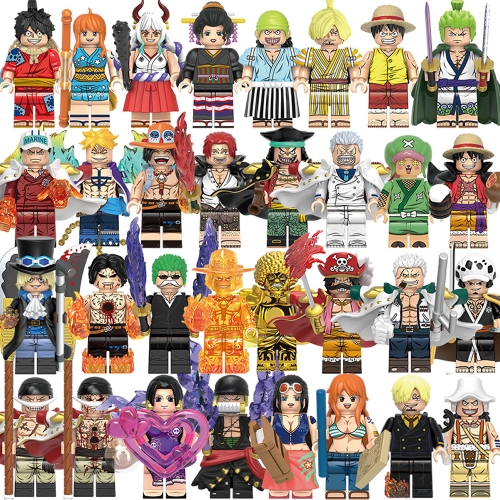 XINH Blocks One Piece Anime Building Block Mini Action Figures Kids Educatinal Toys X0352 X0353 X0355 X0356