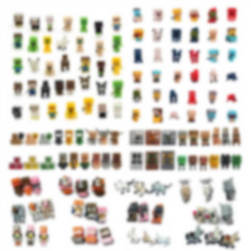 144pcs set My World PVC Mini Figures Kids Toys 1st-4th Generations