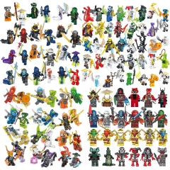 112Pcs Set Ninjago MOC Compatible Minifigures Building Blocks Mini Figure Toys