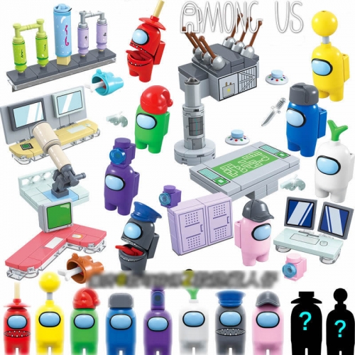 8-In-1 Set Among Us Compatible Building Blocks Mini Figure Toys NO.705