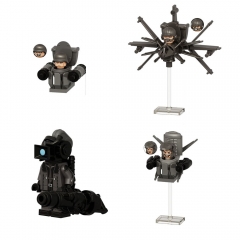 4-Pack Skibidi Toilet Toiletman Building Blocks Mini Action Figures DIY Bricks Toys Kids Gift KDL833