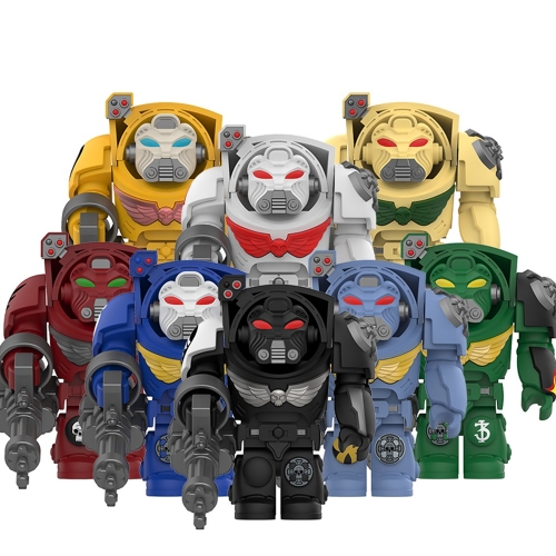 8-Pack Warhammer 40000 Mini Action Figures Building Blocks Kids Toys DIY Bricks Set DY701-708