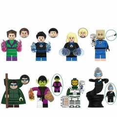 8-Pack Super Heroes The Fantastic Four Building Blocks Mini Action Figures Kids Toys DIY Bricks Set G0159