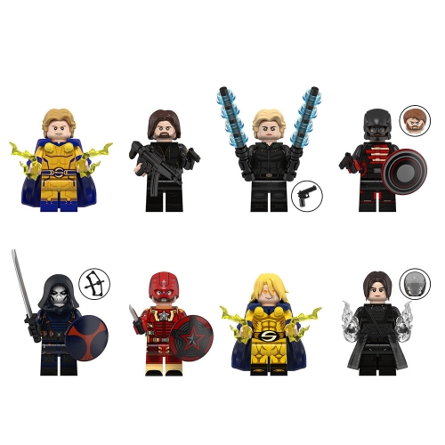 8-Pack Super Heroes Sentry Winter Soldier Building Blocks Mini Action Figures Kids Toys DIY Bricks Set WM6151