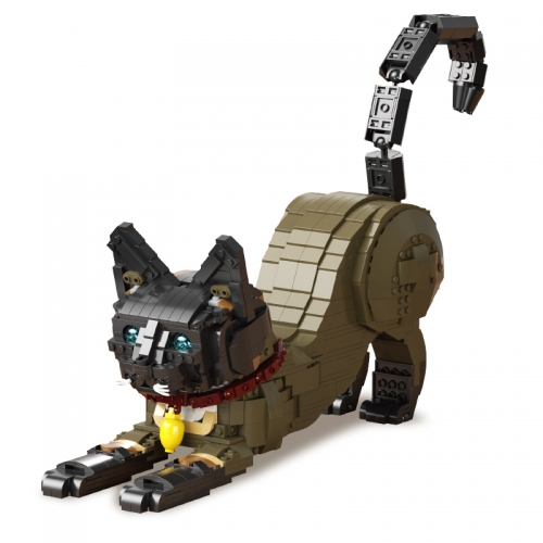 Siamese Cat Building Blocks Kit DIY Bricks Toys Model Display for Kids and Adults 1119Pcs Set NO.66114