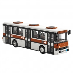 Vintage City Bus Building Blocks Kit DIY Bricks Educational Toys Model Display for Kids Gift 558Pcs Set NO.66021