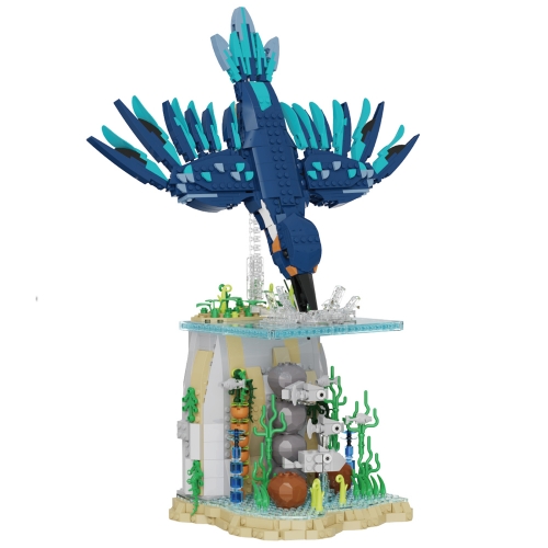 Kingfisher Bird Building Blocks Kit DIY Bricks Toys Figurine Model Display for Kids and Adults 1310Pcs Set NO.66137